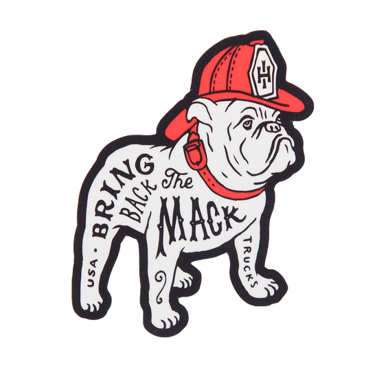 Firefighter Vinyl Slap Sticker | Model: Bulldog