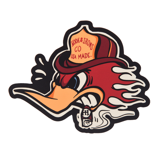 Firefighter Vinyl Slap Sticker | Model: Smokin' Pecker