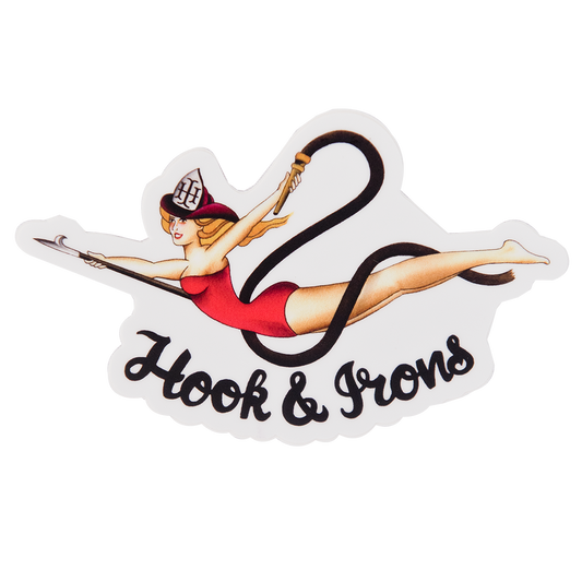 Firefighter Vinyl Slap Sticker | Model: Fire Belle Pinup
