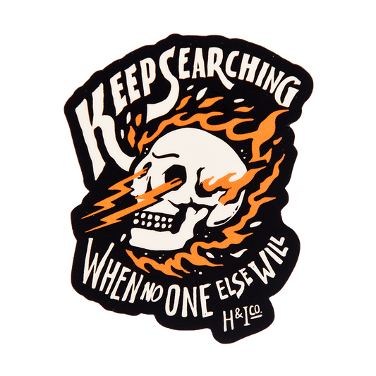 Firefighter Vinyl Slap Sticker | Model: Keep Searching