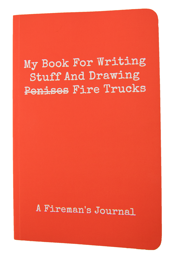 My Book for Writing Stuff & Drawing Fire Trucks | Firefighter's Journal (Gift)