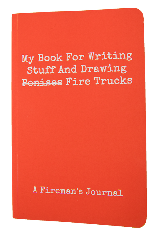 My Book for Writing Stuff & Drawing Fire Trucks | Firefighter's Journal (Gift)