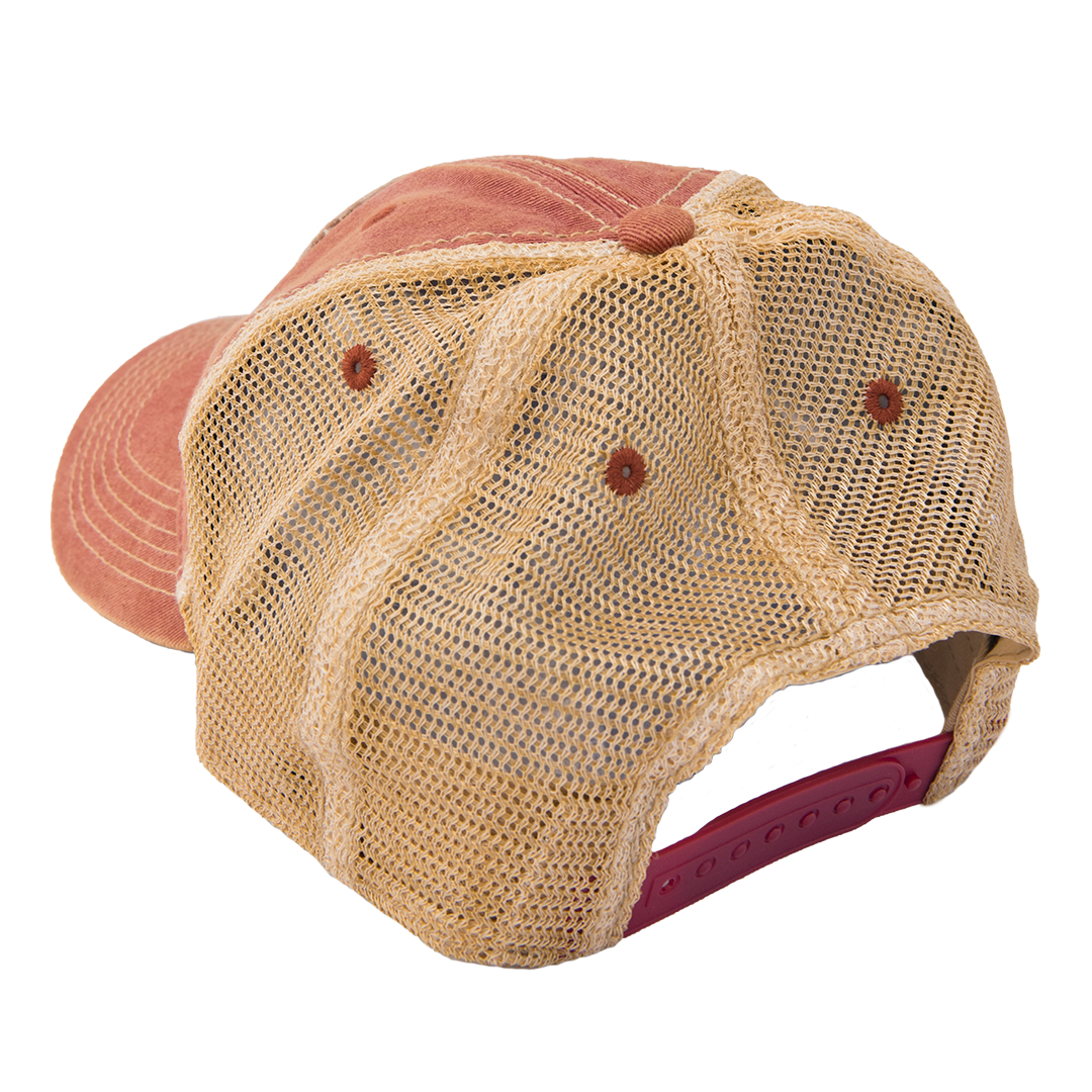 Vintage Trucker - Red Snapback Hat