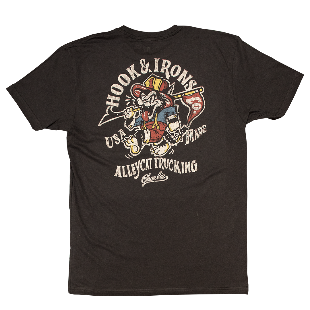 Firefighter T-Shirt (Black) | Model: Alleycat