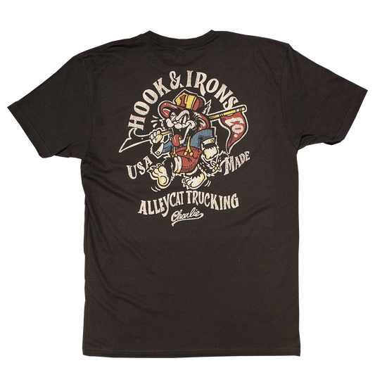 Firefighter T-Shirt (Black) | Model: Alleycat