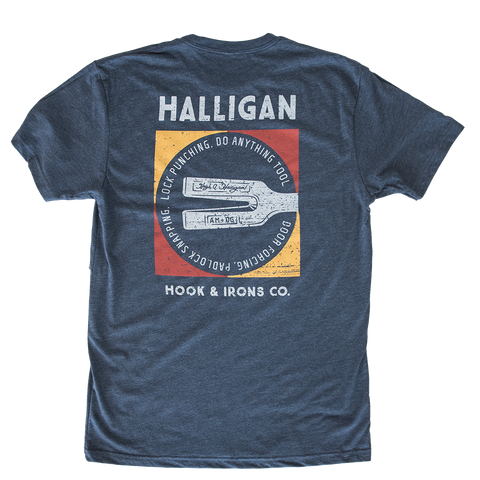 Halligan - Heather Navy Short Sleeve