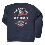 Firefighter Sweatshirt (Navy Blue) | Model: The Original New Yorker Hoodie