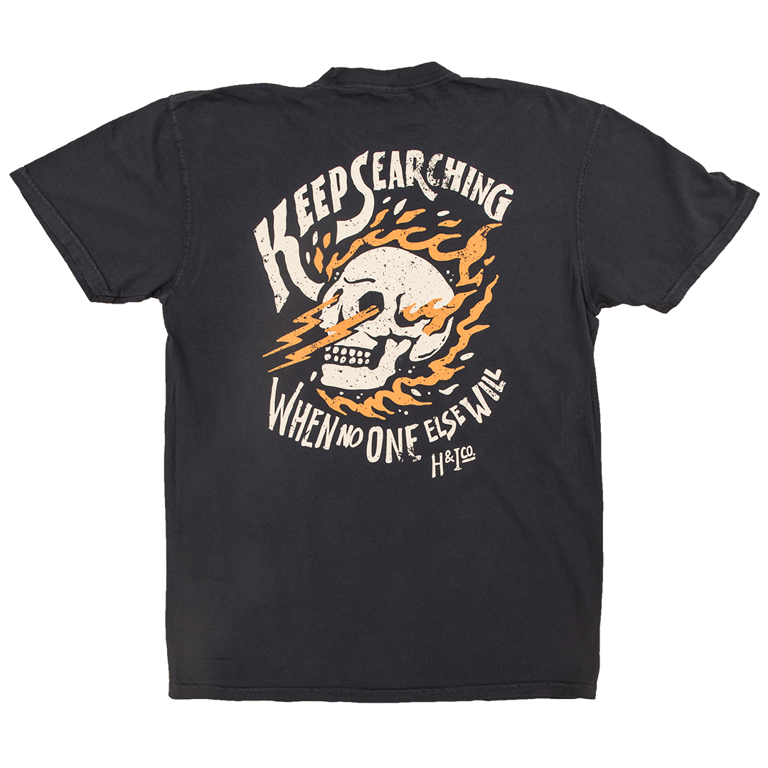 Firefighter T-Shirt (Black) | Model: Keep Searching