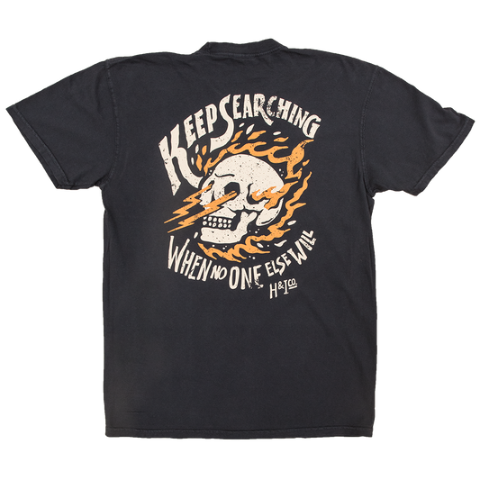 Firefighter T-Shirt (Black) | Model: Keep Searching