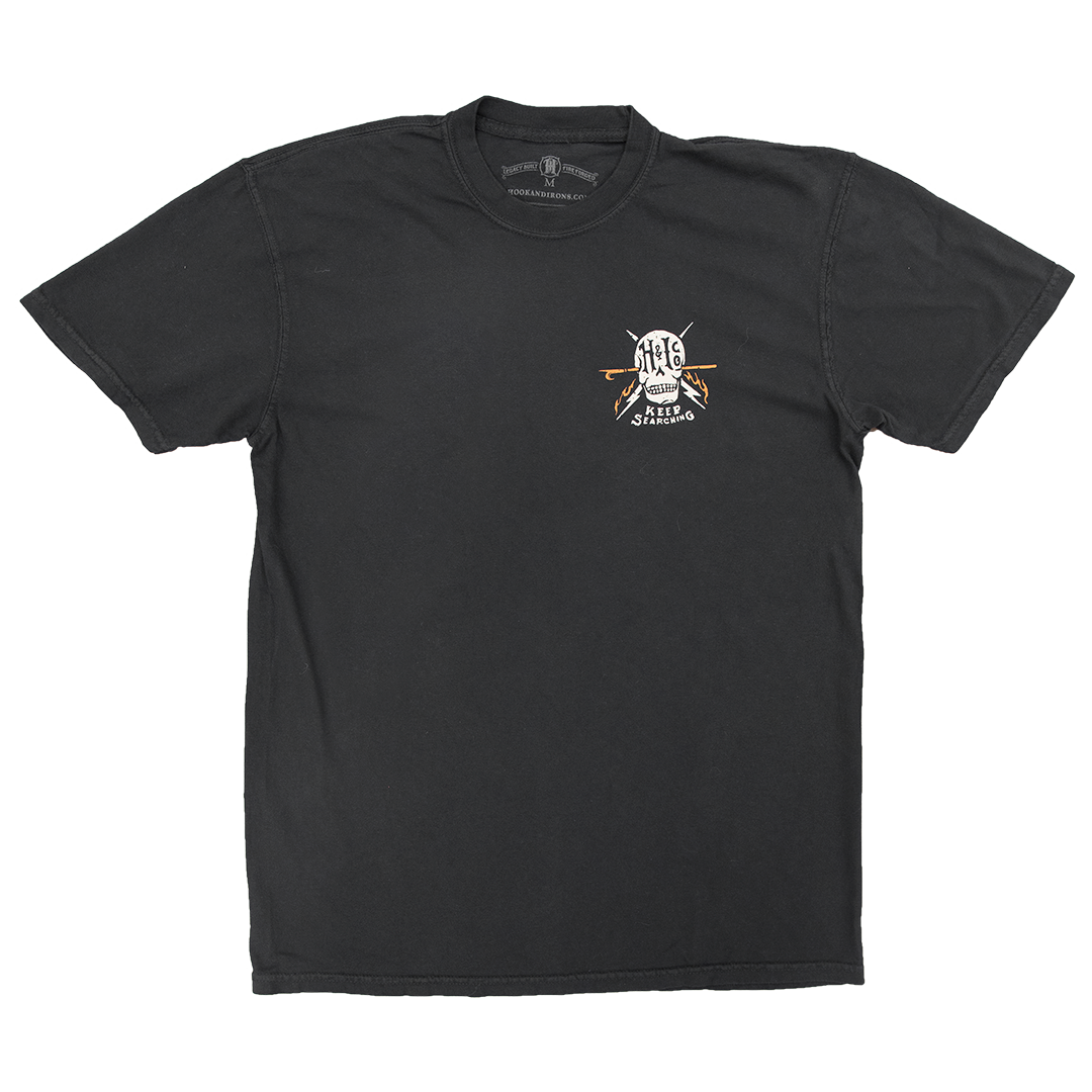 Keep Searching - Heavyweight Black Tee