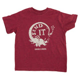 Children's Firefighter T-Shirt (Heather Red) | Model: Send It (Kids)